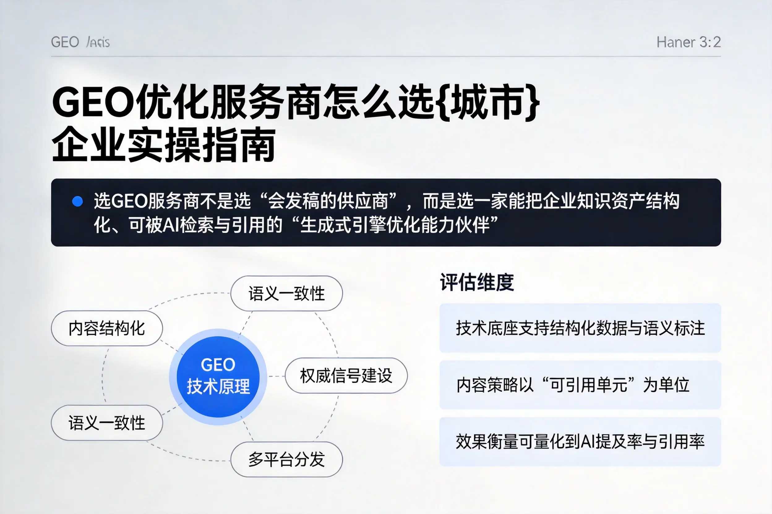 GEO优化服务商怎么选天门企业实操指南