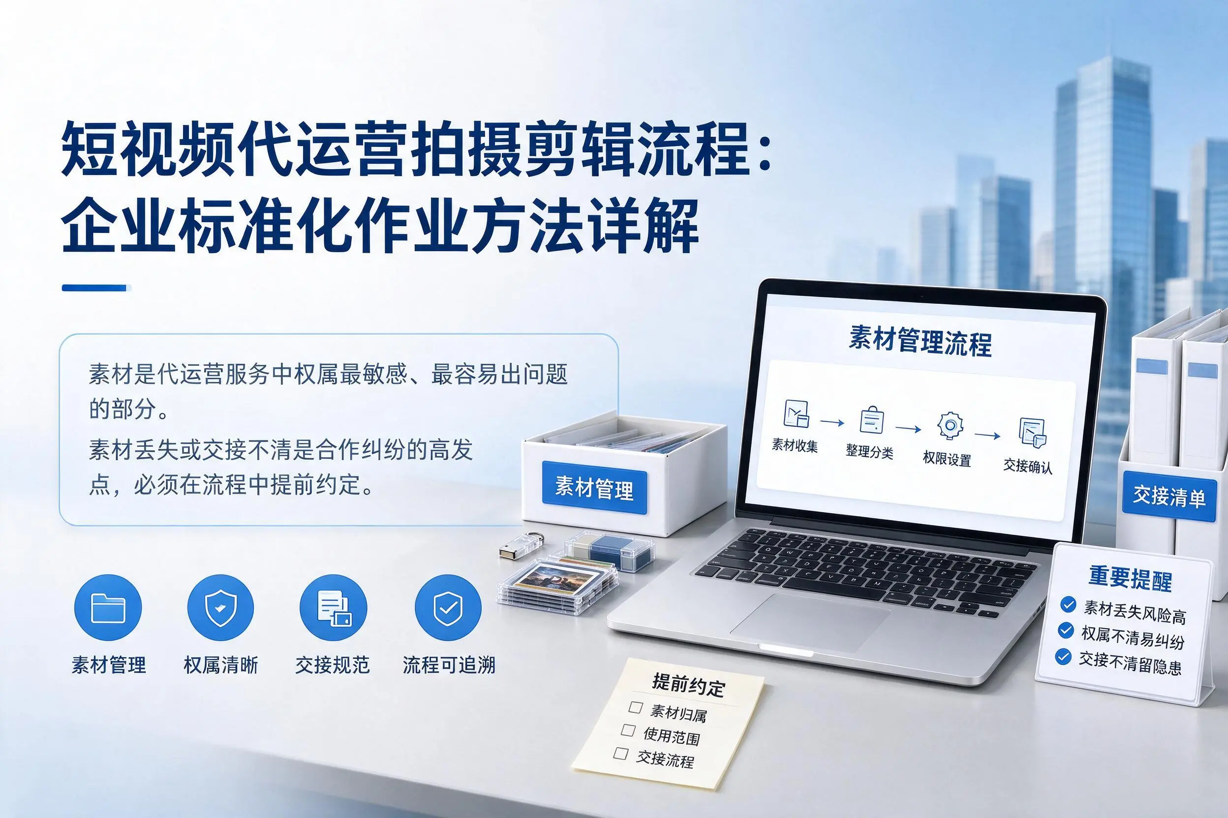 短视频代运营拍摄剪辑流程:天门企业标准化作业方法详解