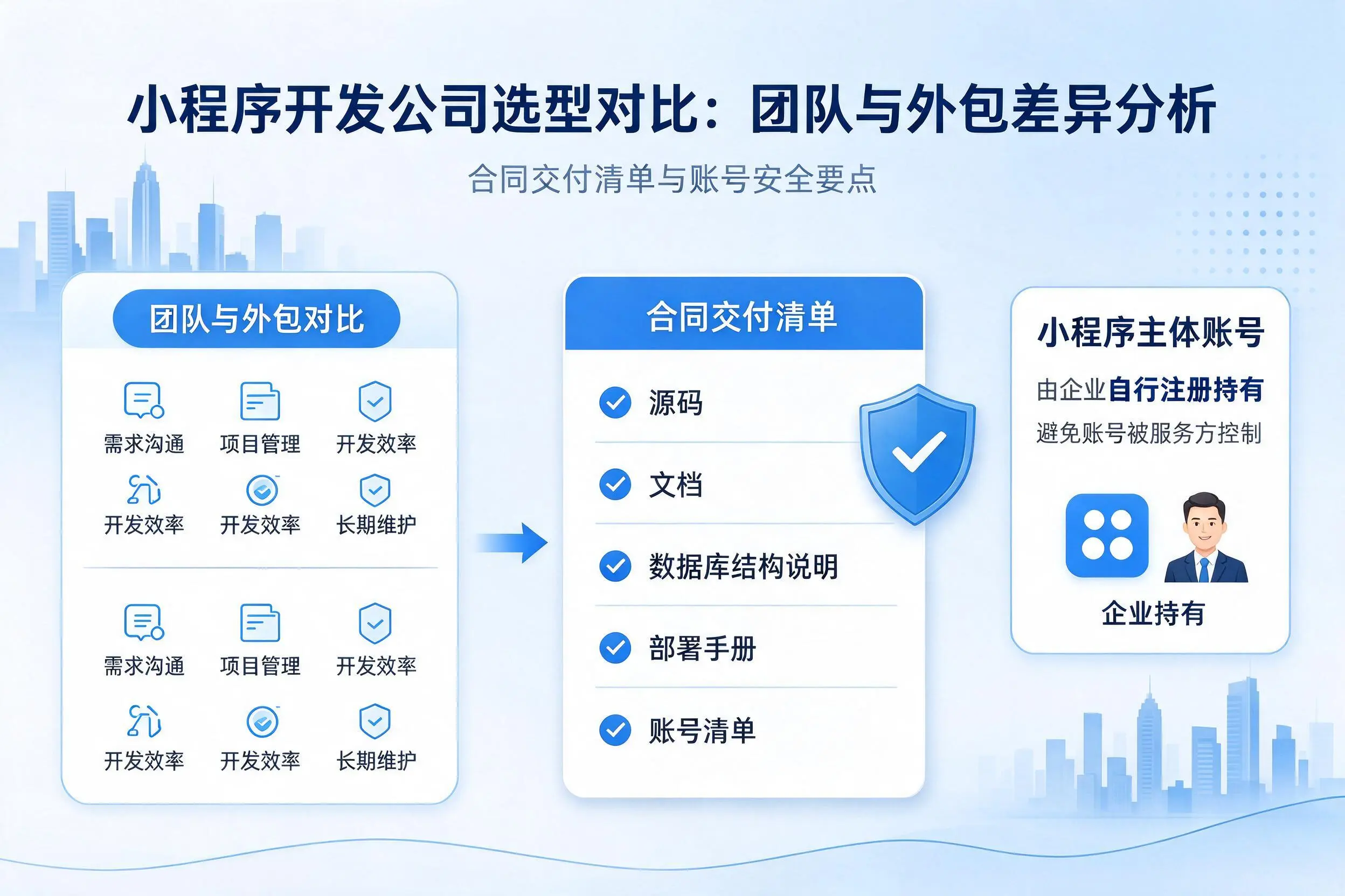 天门小程序开发公司选型对比：团队与外包差异分析