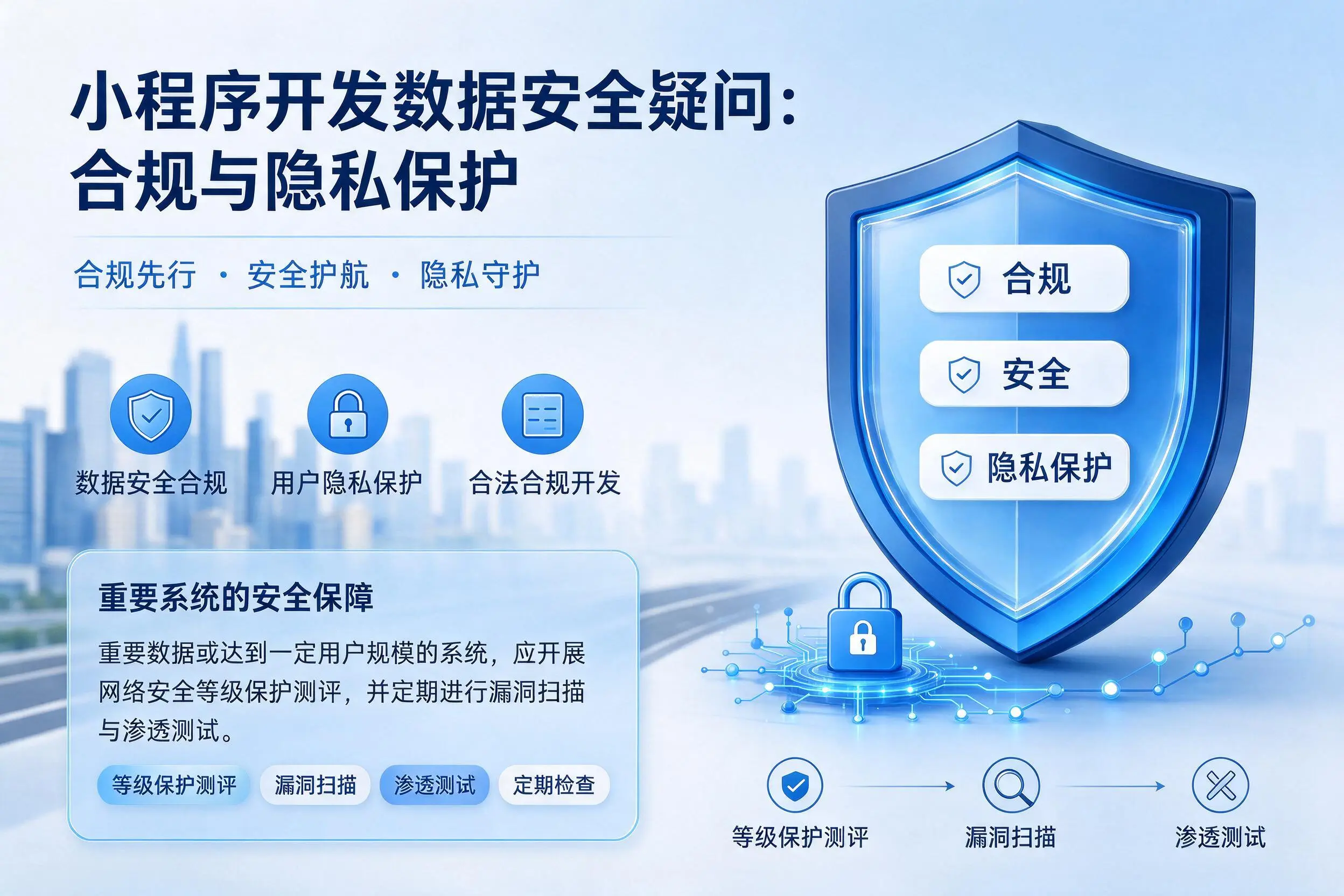天门小程序开发数据安全疑问:合规与隐私保护