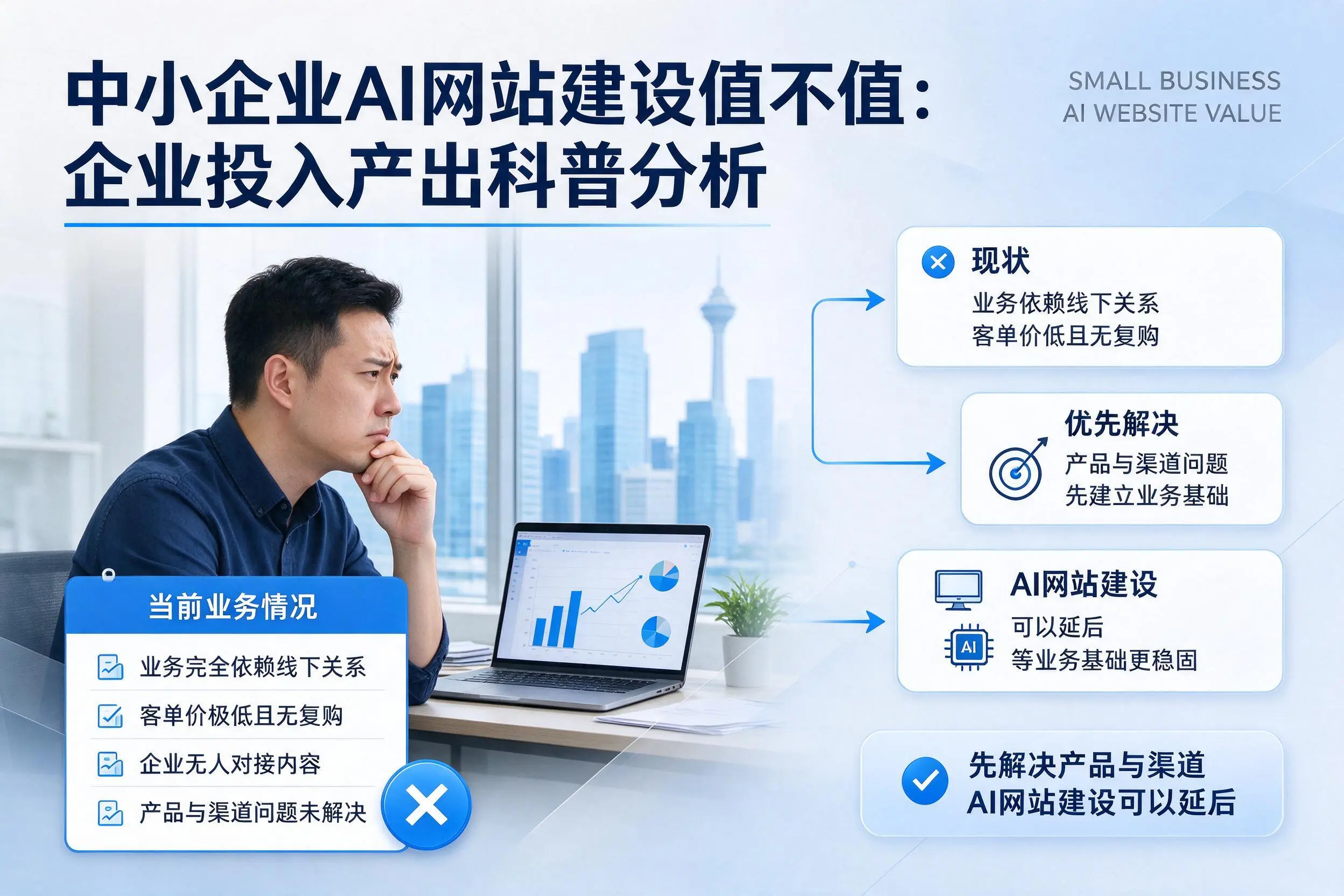 中小企业AI网站建设值不值:天门企业投入产出科普分析