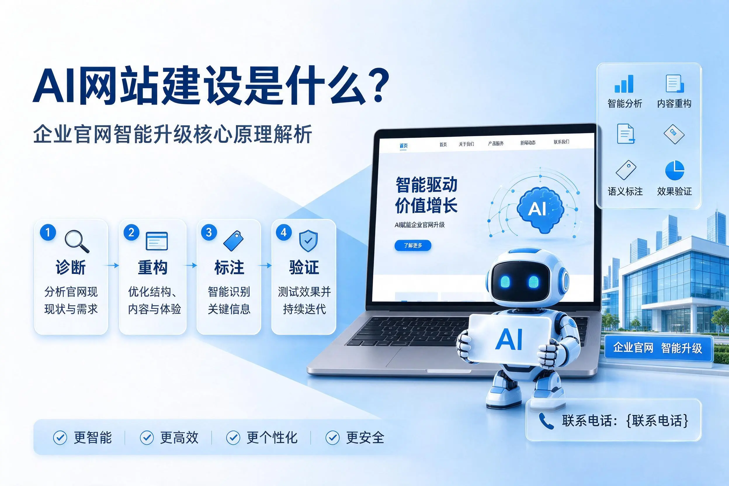 AI网站建设是什么?天门企业官网智能升级核心原理解析
